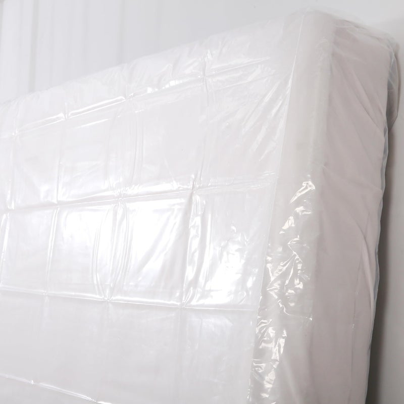 Liyaomix King Mattress Bag for Moving Storage, 1.5 Mil Clear Waterproof Plastic Mattress Storage Bag Cover, Disposal Mattress Protector for King/California King Size - Image 4