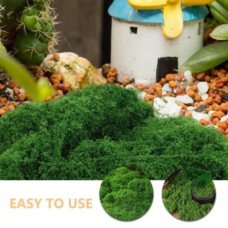 Lurrose 1 Bag Faux Moss Green Decorative Artificial Greenery for Floral Arrangements - Image 5