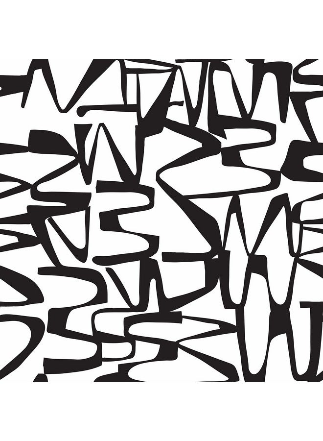 RoomMates Rmk12098Rl Jane Dixon Black And White Enigmatic Peel And Stick Wallpaper - Image 5