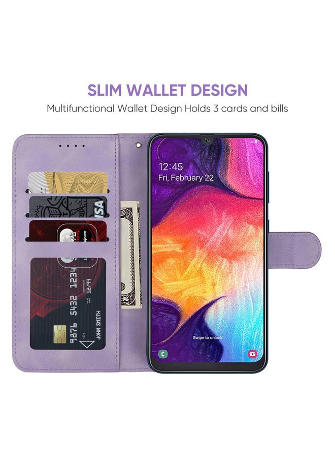 S-TOP Case For Samsung Galaxy A50 Skin Feel Geometric Lines Leather Phone Case - Image 3