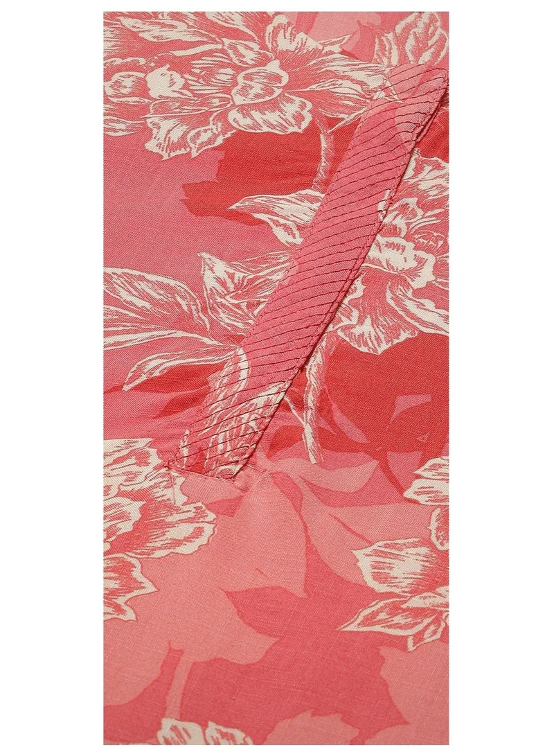 Biba  Coral LIVA Straight Printed Kurta for Women | Best Price UAE