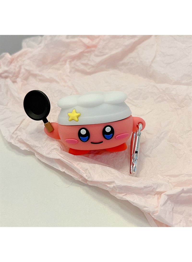 Case Compatible with Samsung Galaxy Buds 2 Case (2021) Galaxy Buds Pro Case (2021) Galaxy Buds Live Buds 2 Pro Cartoon Silicone Full Protective Cute Covers for Girls Women Kirby - Image 1