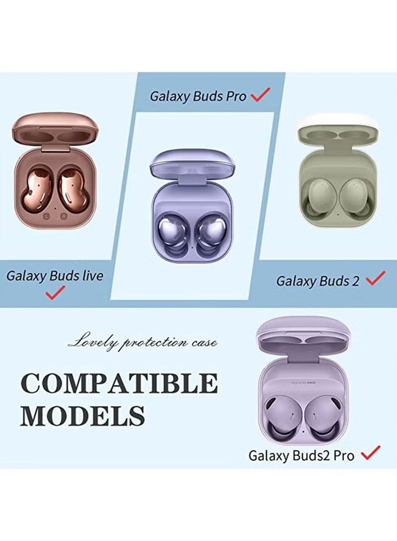 Case Compatible with Samsung Galaxy Buds 2 Case (2021) Galaxy Buds Pro Case (2021) Galaxy Buds Live Buds 2 Pro Cartoon Silicone Full Protective Cute Covers for Girls Women Kirby - Image 5