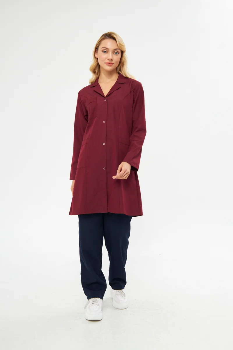 Orange Safety Mervem Work Apron Alpaca Women's Claret Red