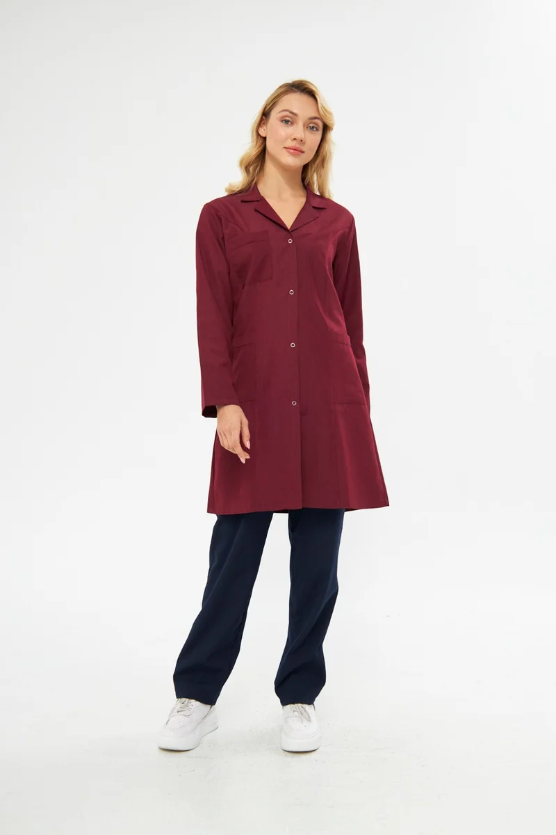 Orange Safety Mervem Work Apron Alpaca Women's Claret Red