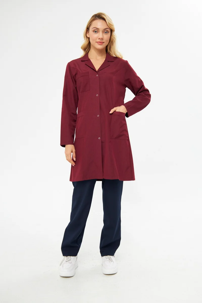 Orange Safety Mervem Work Apron Alpaca Women's Claret Red