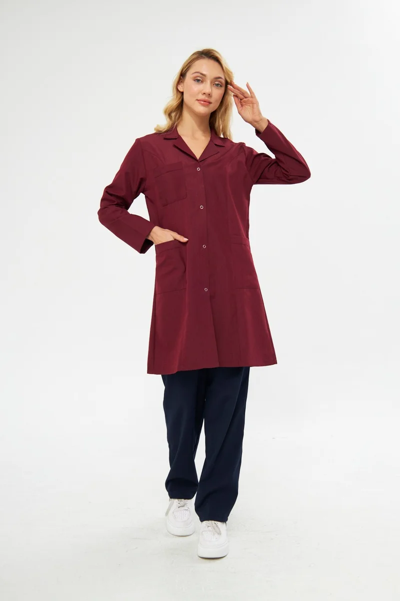 Orange Safety Mervem Work Apron Alpaca Women's Claret Red