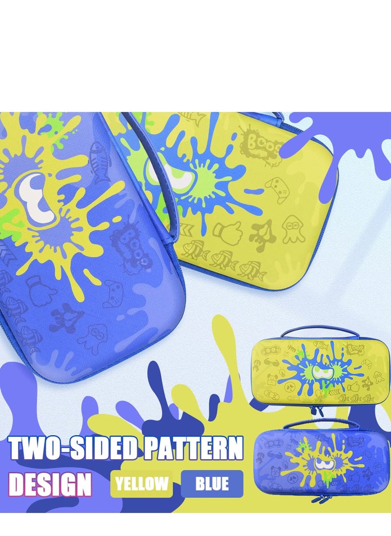 Switch Case Compatible with Nintendo OLED, Oled Cover Screen Protector, Playstand, Thumb Grip Caps