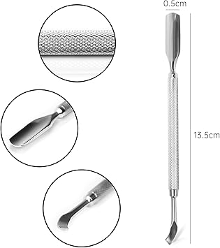 Generic 1 pcs Cuticle Pusher Nail Art Uv Gel Nail Polish Remover Tool for Fingernail Polish Manicure Pedicure Cuticle Trimmer Nail Cuticle Cleaner  - Image 4