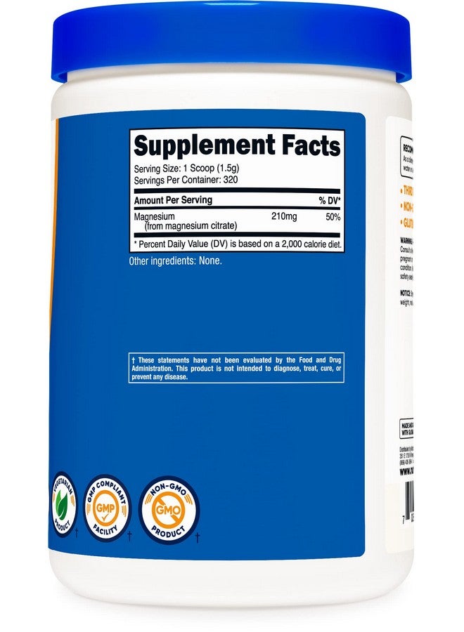 Nutricost Magnesium Citrate Powder (Unflavored, 500 Gram) - Image 4