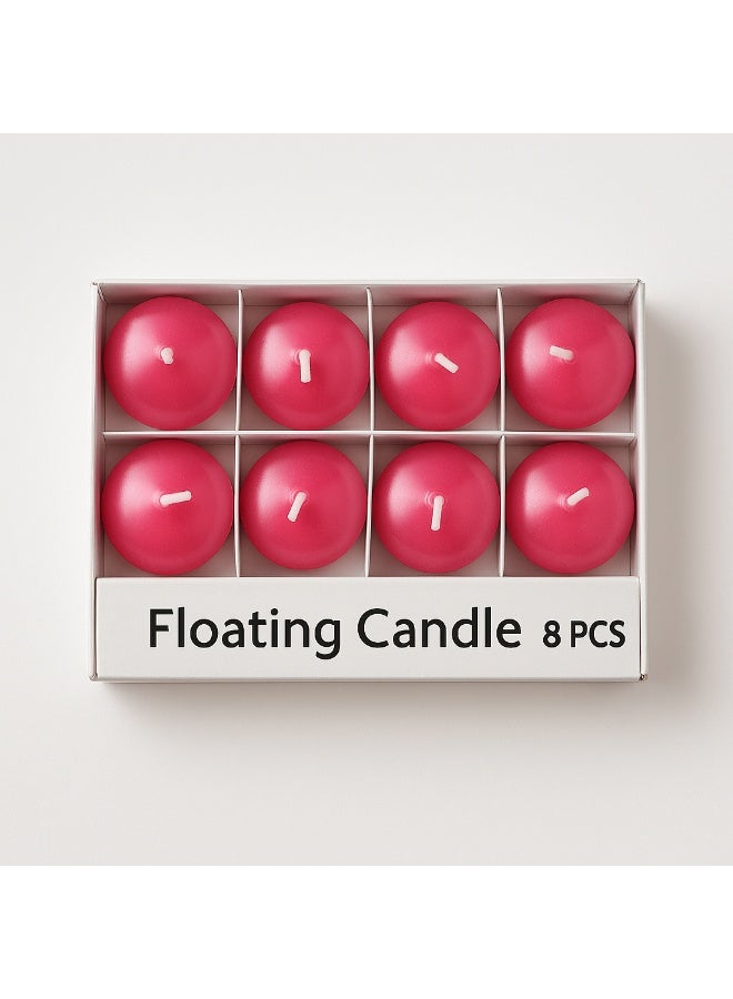 Pink Floating Candles – Round Disc Shape, Decorative for Events & Home - Image 1