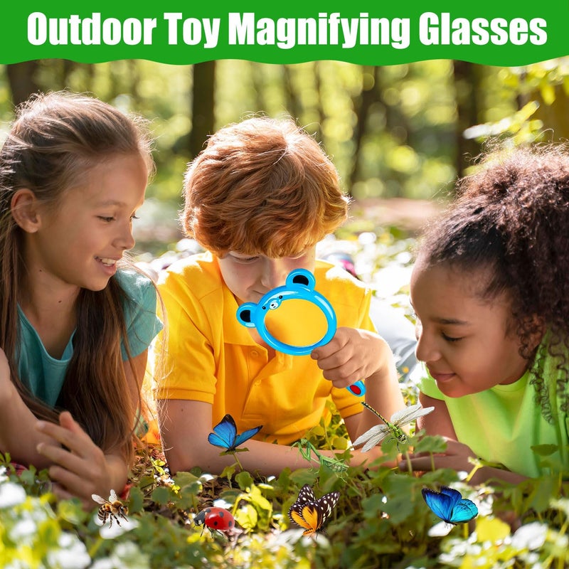 TORINALITAL 6Pcs Kids Magnifying Glass  Colorful Magnifying Glass For Kids  Hand Toy Magnifying Glasses  Mini Magnifier Glasses For Science Class Reading Outdoor Observation Party Favor - Image 5