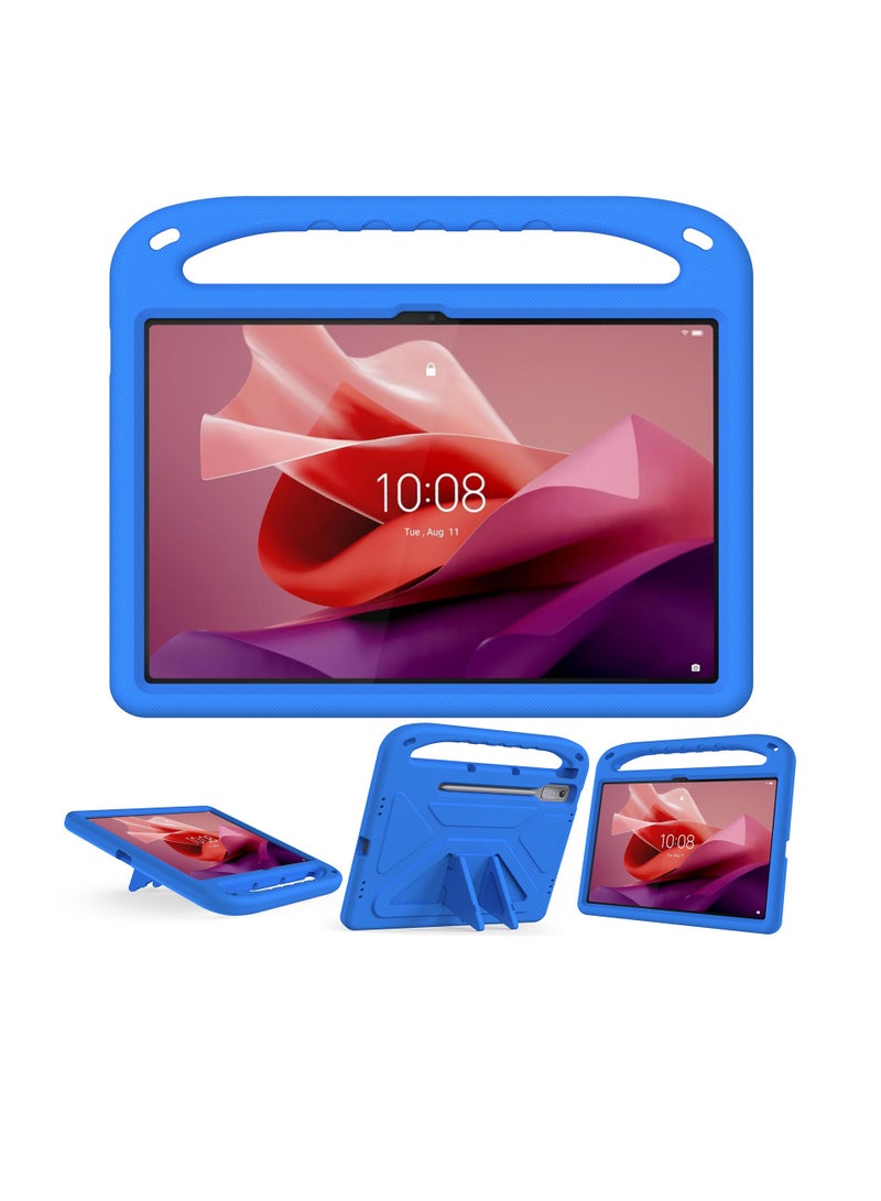 General Kids Safe Shockproof with Pencil Holder Tablet Stand Cover Suitable for Lenovo Tab P12/Xiaoxin Pad Pro12.7 inch 2023 Case(Blue,for Xiaoxin Pad Pro 12.7)  - Image 1