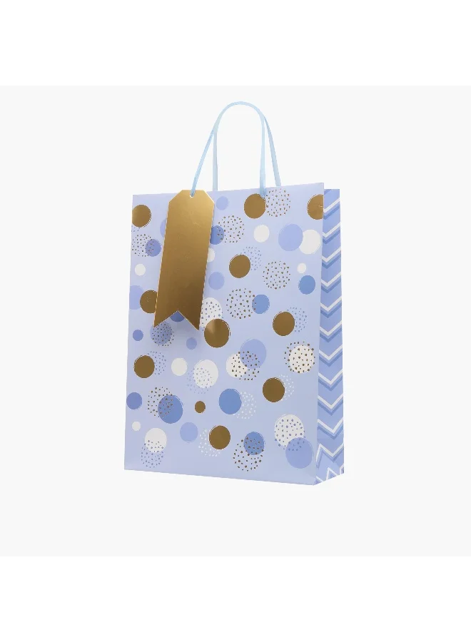 Findz Findz Polka Dot Print Paper Gift Bag - Extra Large