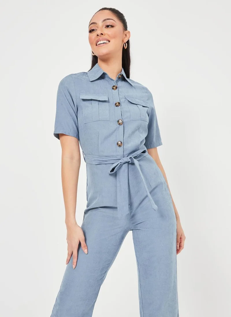 Styli Wide Leg Jumpsuit