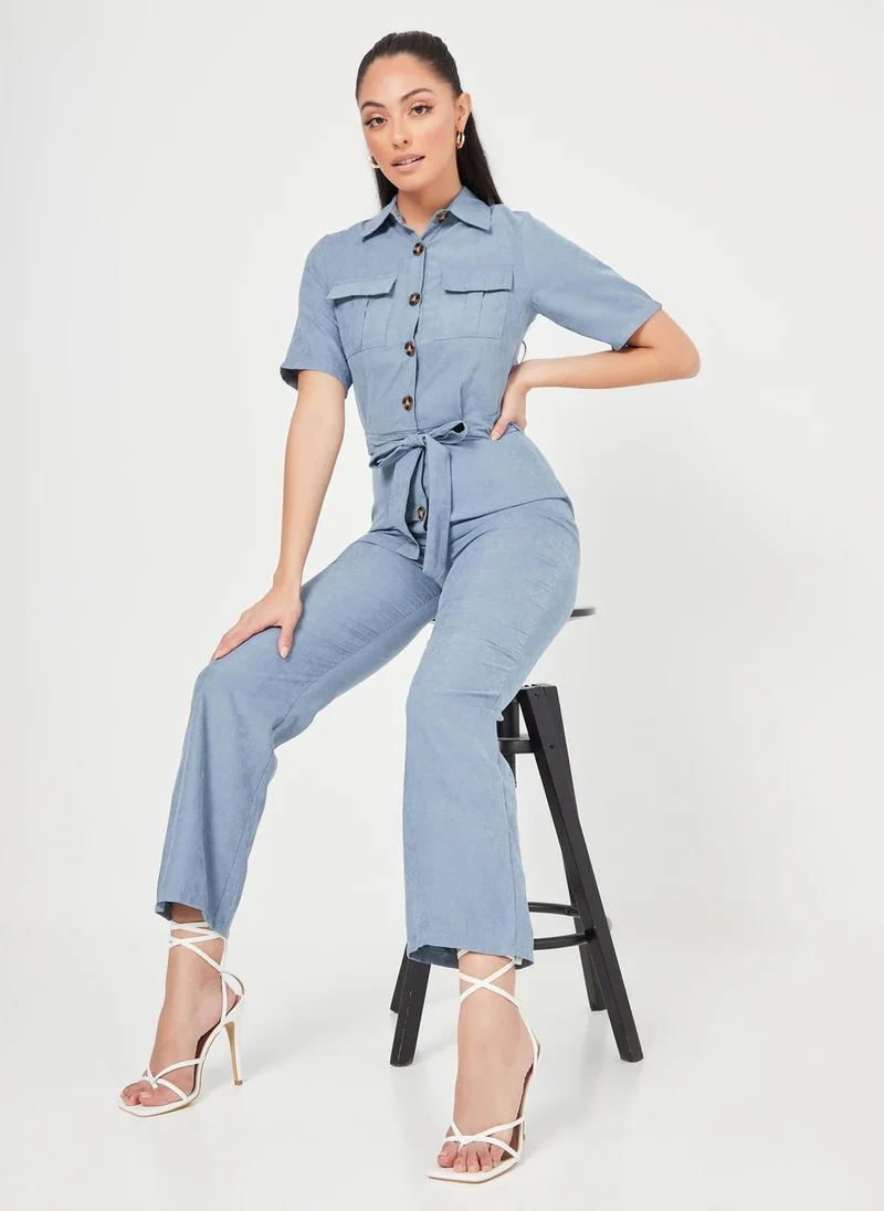 Styli Wide Leg Jumpsuit