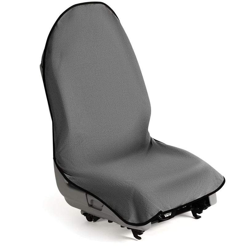 lebogner Waterproof Sweating Car Seat Cover for Post Gym Workout Running Swimming Beach and Hiking Universal Fit AntiSlip Bucket Seat Protector for Cars SUVs and Trucks Machine Washable Grey