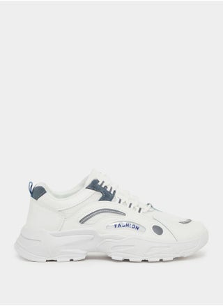 Textured Lace Up Chunky Sole Sneakers - pzsku/ZCC068472A11E8E5EAA78Z/45/_/1738307049/84830a8c-2436-4fd7-96a9-56a9d5248512