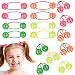 Expressions 16pc Neon Ponytail Ball Hair Tie Set Elastic Hair Accessories for Girls Toddlers Kids Durable Secure Stretch Fun Colorful Hair Elastics for Kids Little Girls Cute - Image 2