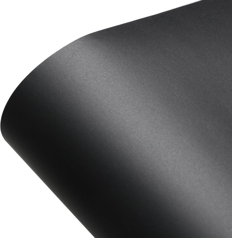 CVANU 24"x100" Black Matte Vinyl Car Wrap Sheet Roll Film Sticker Decal - Image 1