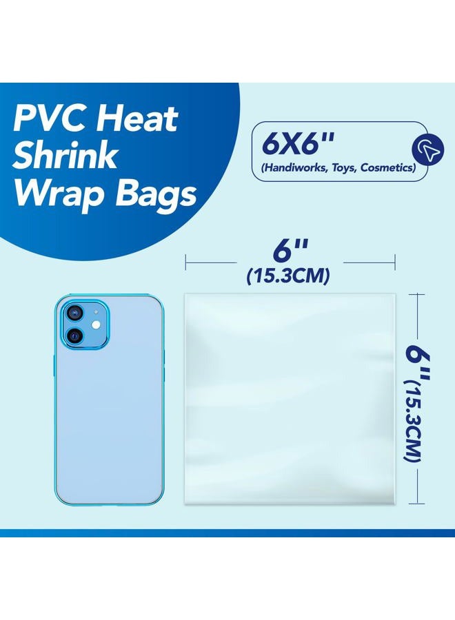 Metronic 500pack Shrink Wrap Bags for Soaps, Candles, Jars and Small Gifts,Clear Heat Shrink Wrap/Shrink Film Wrap 6*6 SWB66 500 - Image 3