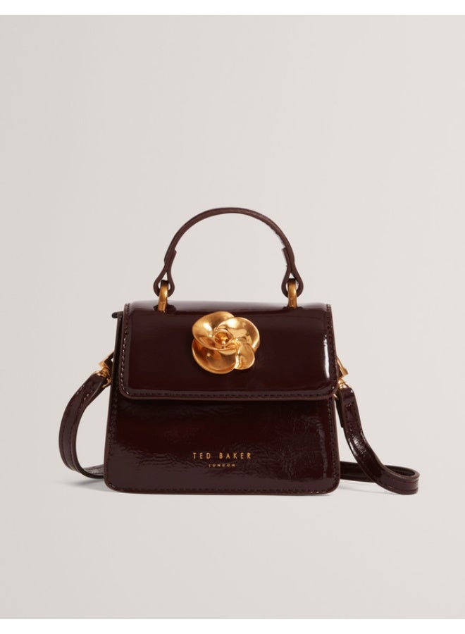Ted Baker Rose Detail Square Mini Top Handle Bag - Image 1