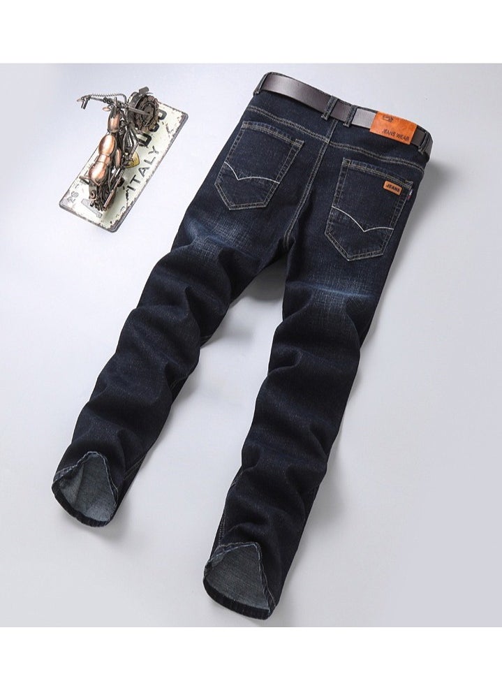 Generic - Mens jeans pants straight fit tapered leg skinny jean for work and casual BK-32 - Image 1