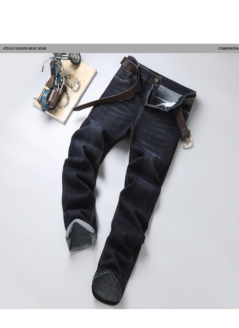 Generic - Mens jeans pants straight fit tapered leg skinny jean for work and casual BK-32 - Image 1