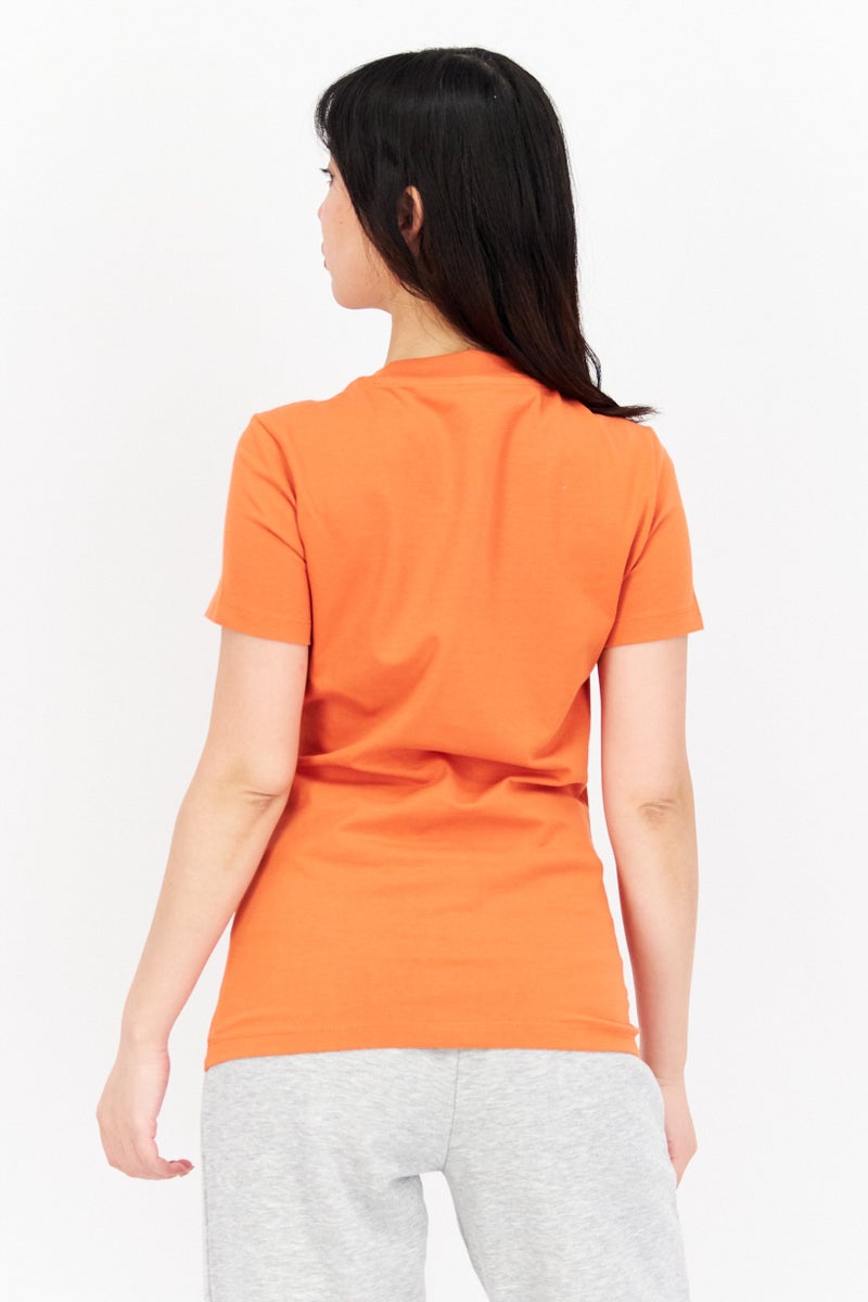 PUMA Women Sportswear Fit Short Sleeve Outdoor Tops, Dark Orange - Image 2
