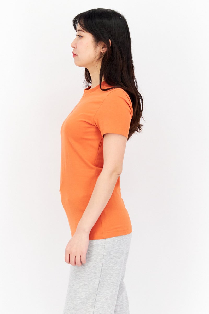 PUMA Women Sportswear Fit Short Sleeve Outdoor Tops, Dark Orange - Image 4