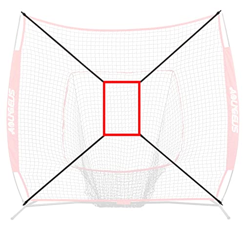 AOLIGEIJS Baseball Net Adjustable Strike Zone Target Strike Zone Red - Image 3