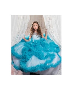 Daddy's Angel Beautiful V-Back Luxury Pageant Tulle Ball Gowns for Girls  - Image 4