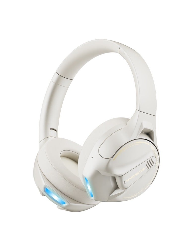 Monster Storm XKH03 Wireless Bluetooth V5.3 Headset - White