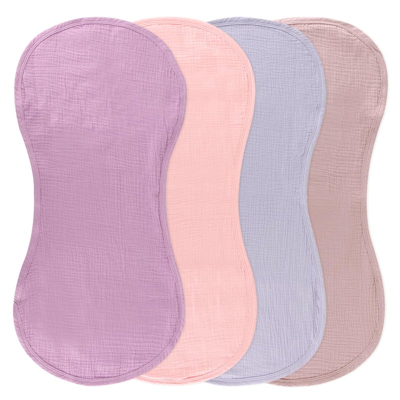 Ndahjahd 4-Pack Waterproof Changing Pad Liners | Fits Keekaroo Peanut Changer | Extra Thick, Ultra Soft & Absorbent | 2-Sided Reusable Diaper Mat | Machine Washable(Purple) - Image 1