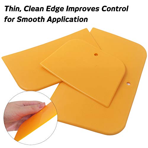 SourceTon مجموعة أدوات توزيع حشوة الجسم من SourceTon - 4 بوصة، 5 بوصة، 6 بوصة - أدوات بلاستيكية للسيارات لحشوة بوند، معجون، طلاء ومانع تسرب - أدوات PE قابلة لإعادة الاستخدام، مرنة ومتينة لإصلاح وصبغ هياكل السيارات - Image 3