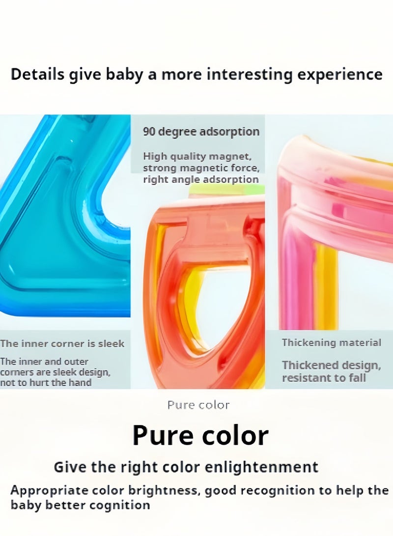 Wisalia 86-Piece Magnetic Tiles STEM Toys, Building Toys & Stacking Blocks for Kids Ages 3+, Educational Construction Set with Strong Magnets for Creative Learning - Image 5