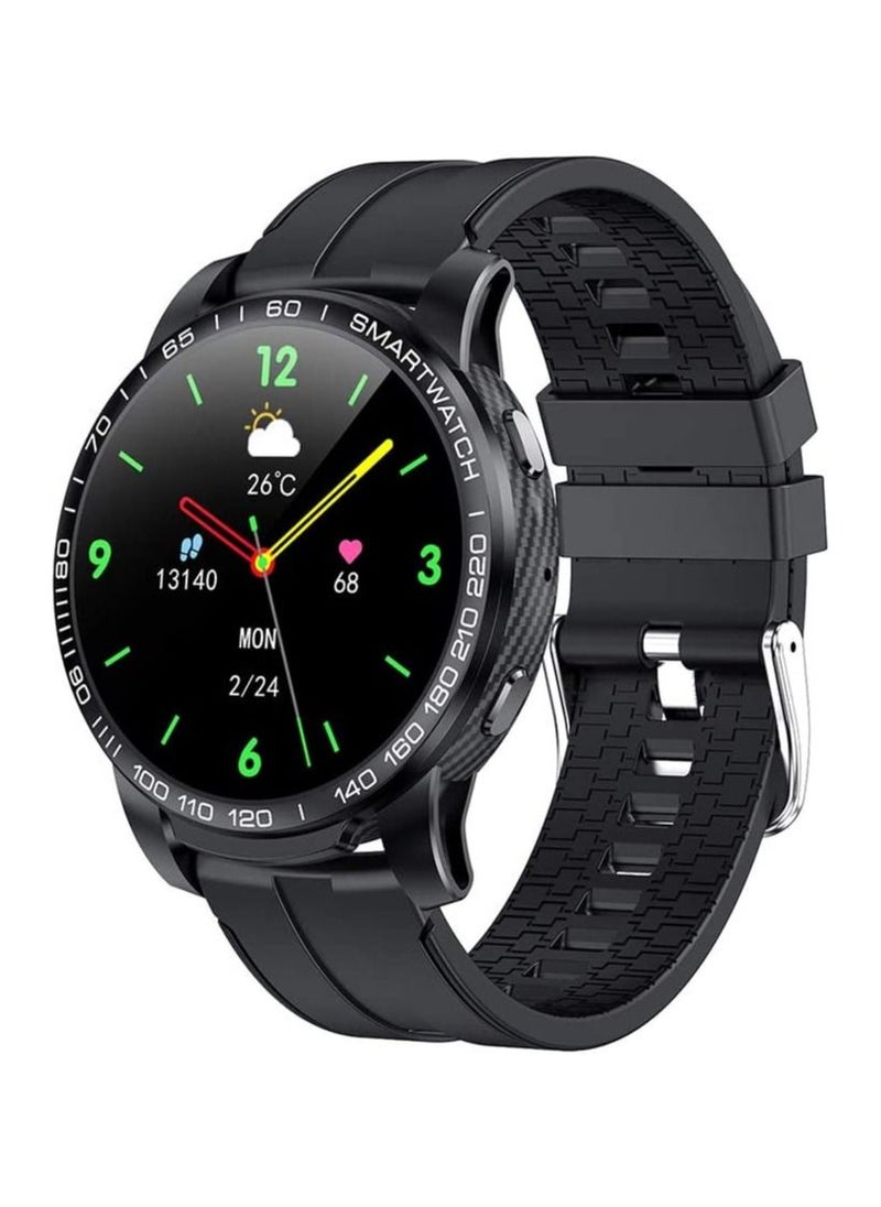 Generic - Smartwatch V20 Bluetooth Call Fitness Tracker Heart Rate Monitoring Music Control (Black) - Image 1