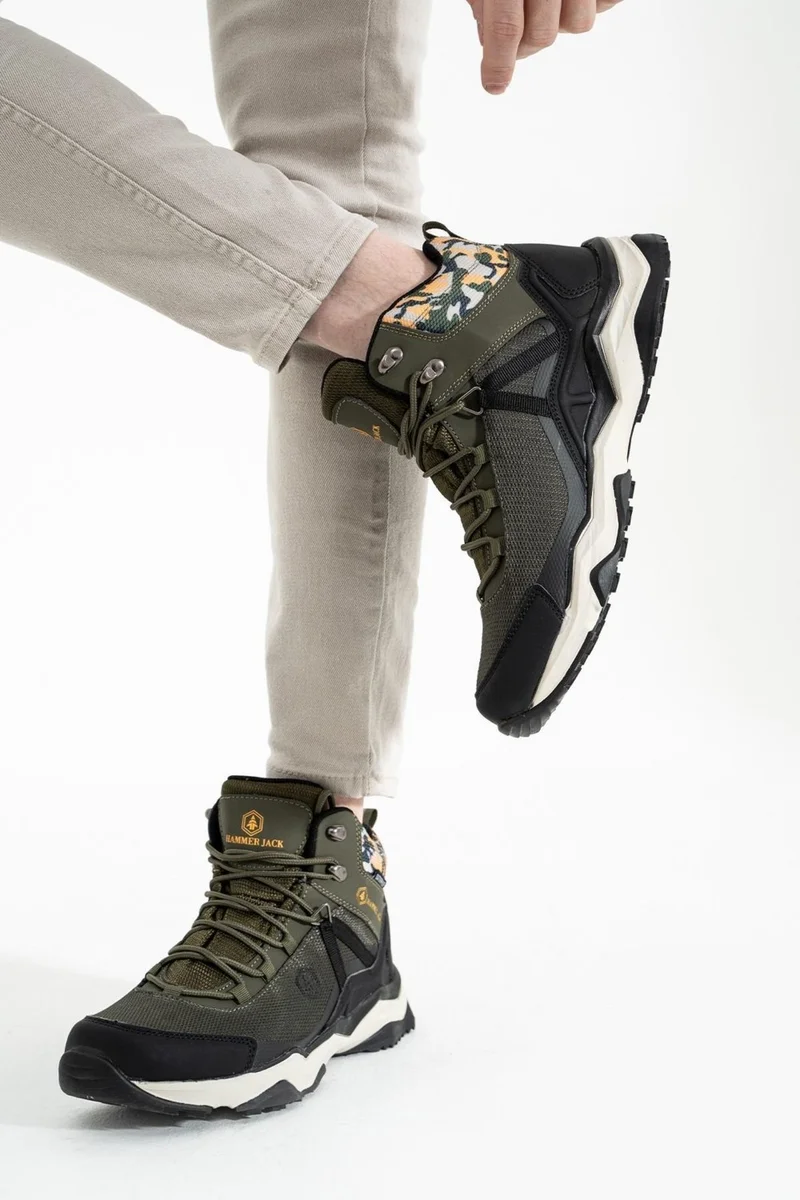 Hammer Jack Waldo 21752 Unisex Waterproof Waterproof Boots Shoes Khaki V2