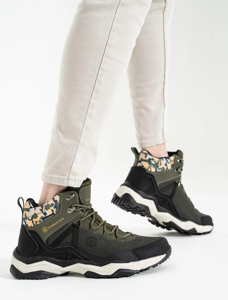 Hammer Jack Waldo 21752 Unisex Waterproof Waterproof Boots Shoes Khaki V2