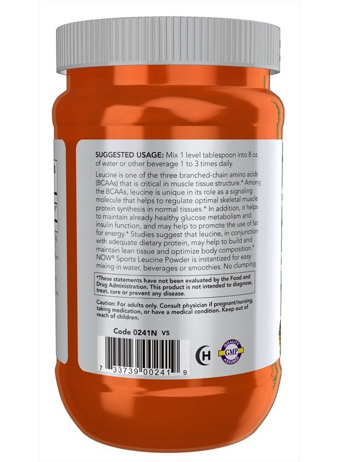 now Sports Nutrition, L-Leucine Powder, Builds Lean Tissue*, Amino Acids, 9-Ounce - Image 3