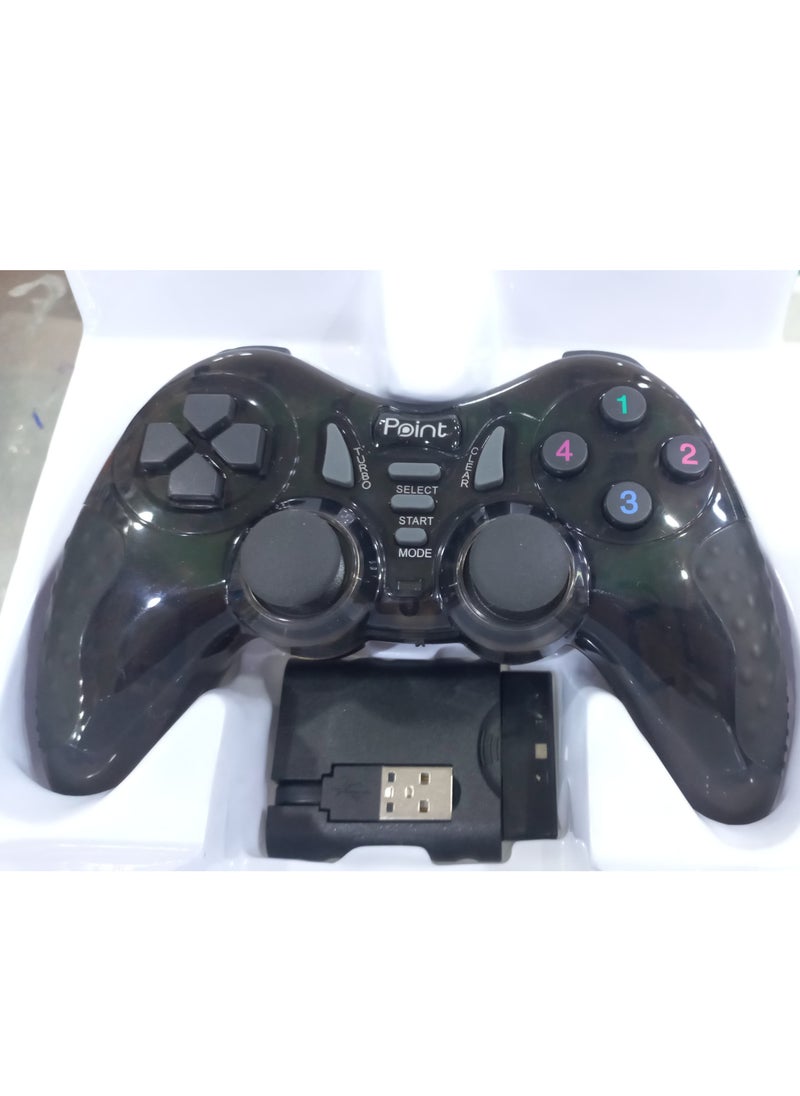 Wireless Gamepad - 7 in 1 for PS1, PS2, PS3, Laptop, PC, USB, Android TV, Android Media Box - with battery - black Color - pzsku/ZCC0747D8217BE7D0A609Z/45/_/1740403404/58b2809b-fa45-42fe-8e27-7fda5075d921