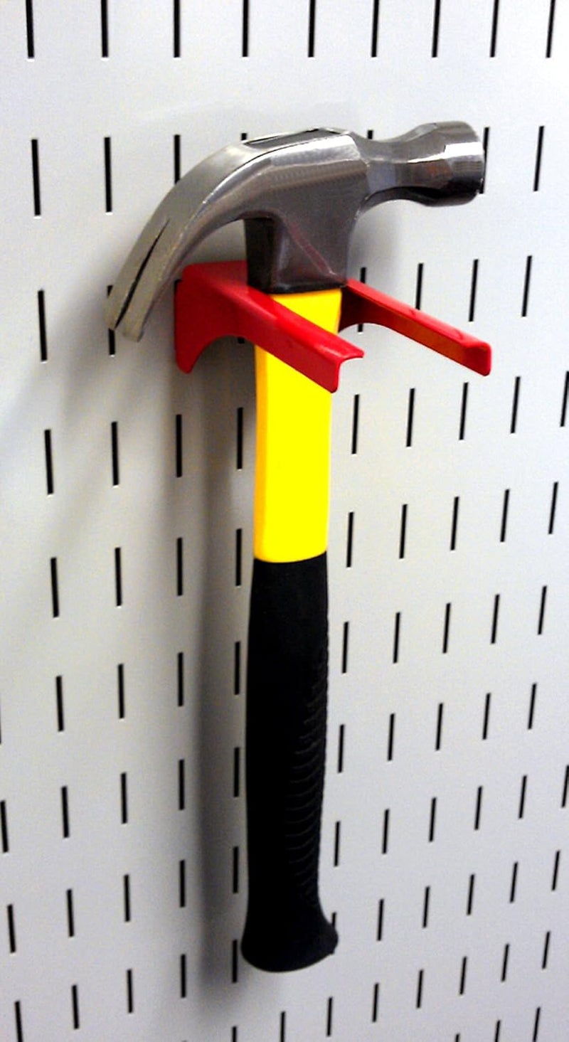 Wall Control KT-400-WRK R Slotted Tool Board Workstation Accessory Kit for Pegboard Only, Red - Image 5