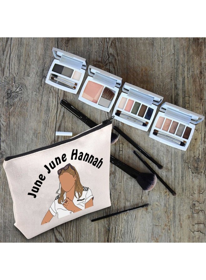 LEVLO Funny Deck Quotes Gifts June June Hannah Makeup Bags Housewives Yachtie Sayings TV Travel Toiletry Bags(June Hannah) - Image 4