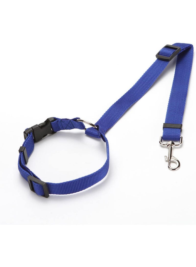 GGOOT Pet Rope Pet Products Universal Practical Cat Dog Safety Adjustable Car Seat Belt Harness Leash Puppy Seat-belt Travel Clip Strap Leads Pet Traction Rope(Round blue)  - Image 1