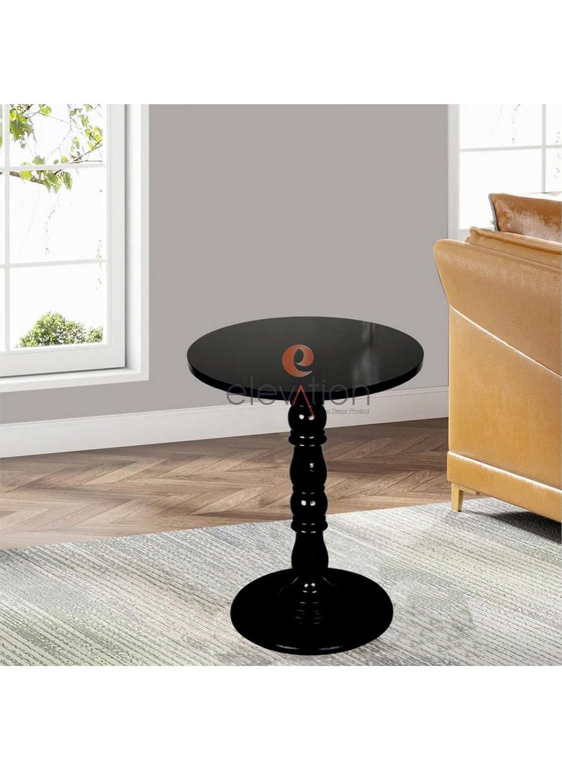 Anamino Anamino Round Coffee Table End Table Snackes Tea Table Sofa Center Table for Living Room Bedroom or Hallway Black 