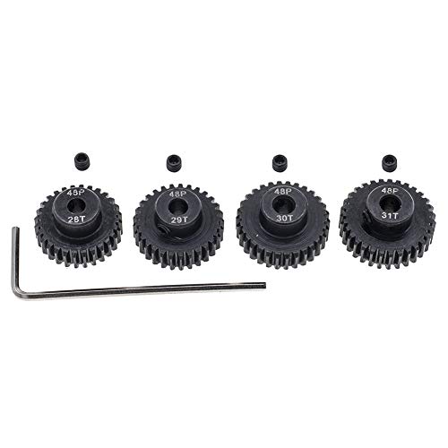 GTHELE 4pcs 48P Pinion Gear 3175mm Set Hardened 28T 29T 30T 31T 48DP Pitch Gears RC Upgrade Part with Screwdriver - Image 5
