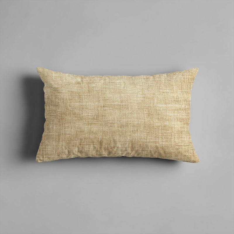 Set Of 2 Natural Throw Pillows 12x20 Inches Beige Brown Textured Rustic Patio - Image 2