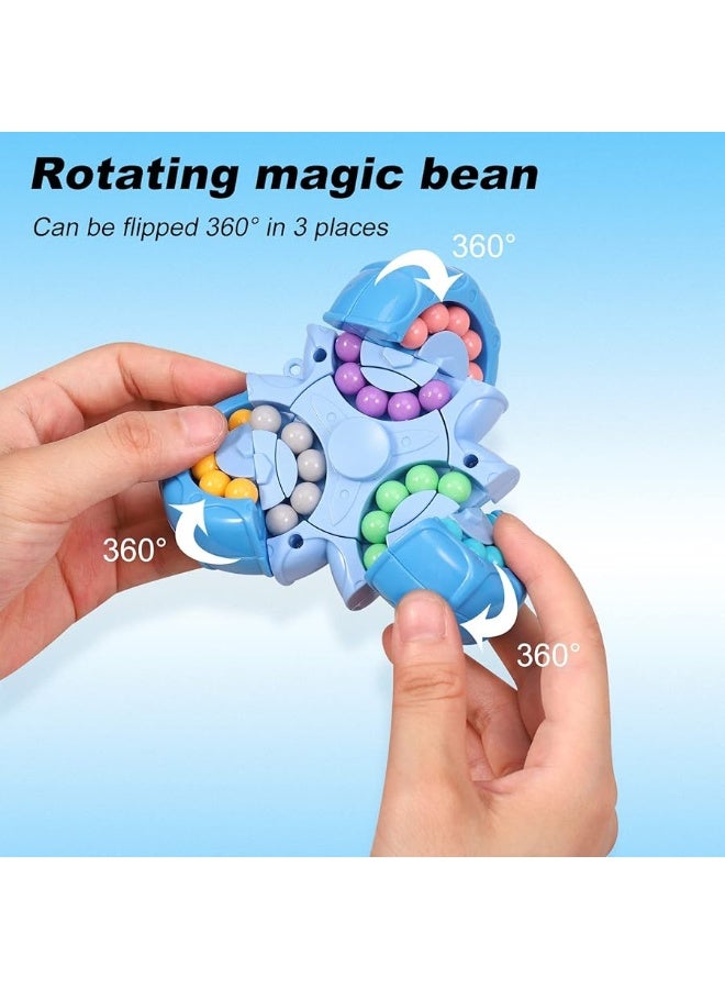 FRIUSATE Magic Bean Puzzle Toy, Rotating Magic Bean Fidget Spinner Toys for Kids, Stress Relief Anxiety Relief and Autism Puzzles for Teens Adults, Learning&Education Toys and Gifts - Image 2