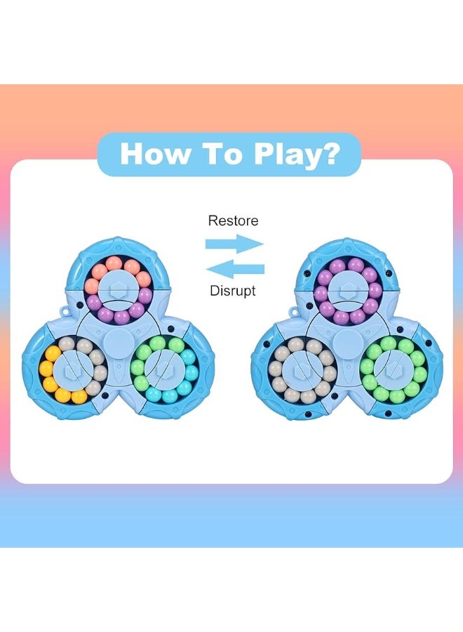 FRIUSATE Magic Bean Puzzle Toy, Rotating Magic Bean Fidget Spinner Toys for Kids, Stress Relief Anxiety Relief and Autism Puzzles for Teens Adults, Learning&Education Toys and Gifts - Image 5