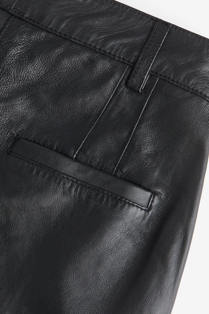 اتش اند ام بنطلون رسمي من الجلد